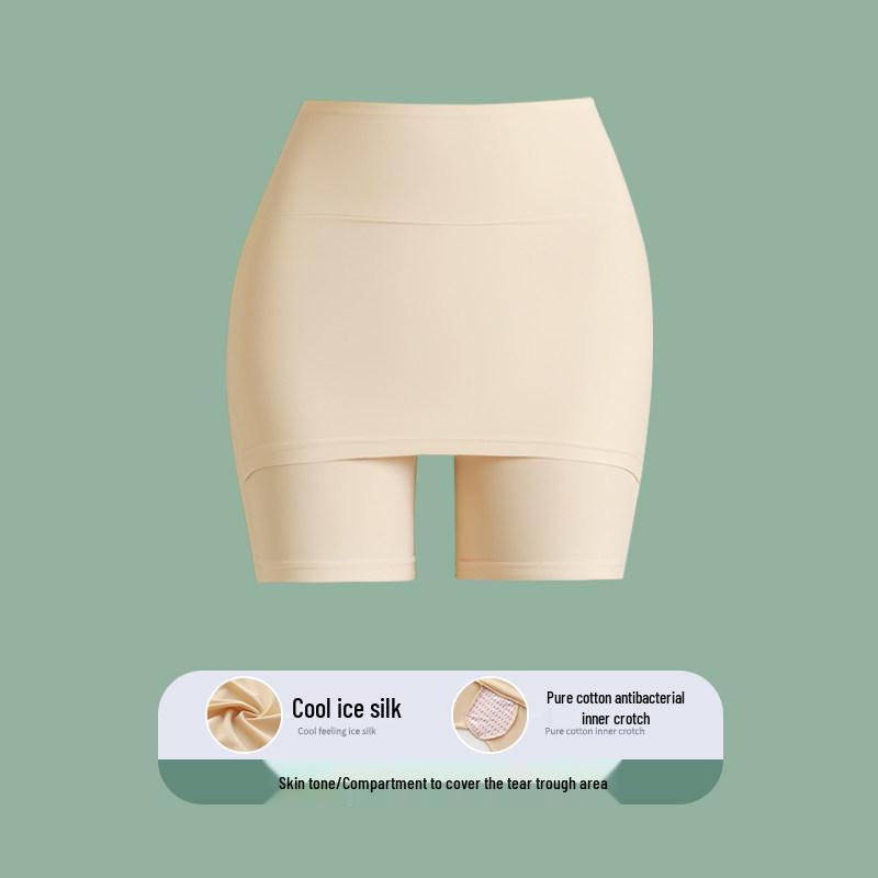 

Anti-Light No-Curl Seamless Summer Safety Shorts for Women - Thin, Reinforced Crotch, Double-Layer Coverage M [Recommended 80-120 lbs]