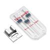 Kit Double Stitch Household Tools Sewing Machine Fittings 3 Sizes Twin Needles 9 Grooves Wrinkled Presser Foot