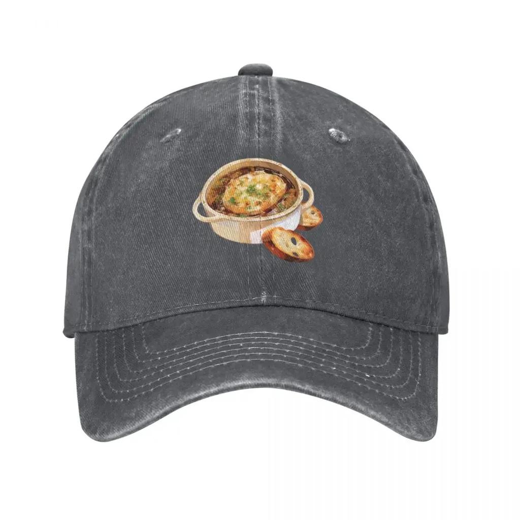 Classic French Onion Soup Baseball Cap Streetwear derby hat golf hat genuine winter hats for Unisex Women Hats Unisexs