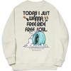 Li Ning Skateboard Series Fleece Warm Lockerer Pullover Sweatshirt Unisex Sweatshirt Creme-Gelb AWDUE03-1