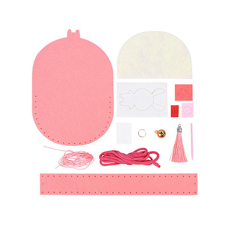 Bag Sewing Kit For Kids Girls Creative Handicrafts Bag Three-Dimensional Girl Creative Handicrafts Featuring Cartoon Designs