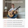 VEVOR 36 in / 914,4 mm Dreadnought Acoustic Guitar Natural Beginner Bundle Gig Bag for Teen