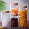 Sealed Food Storage Box Pots Glass Jar Coffee Jars With Lid Transparent Cereal Candy Dried Jars Fridge Storage Tank Containers