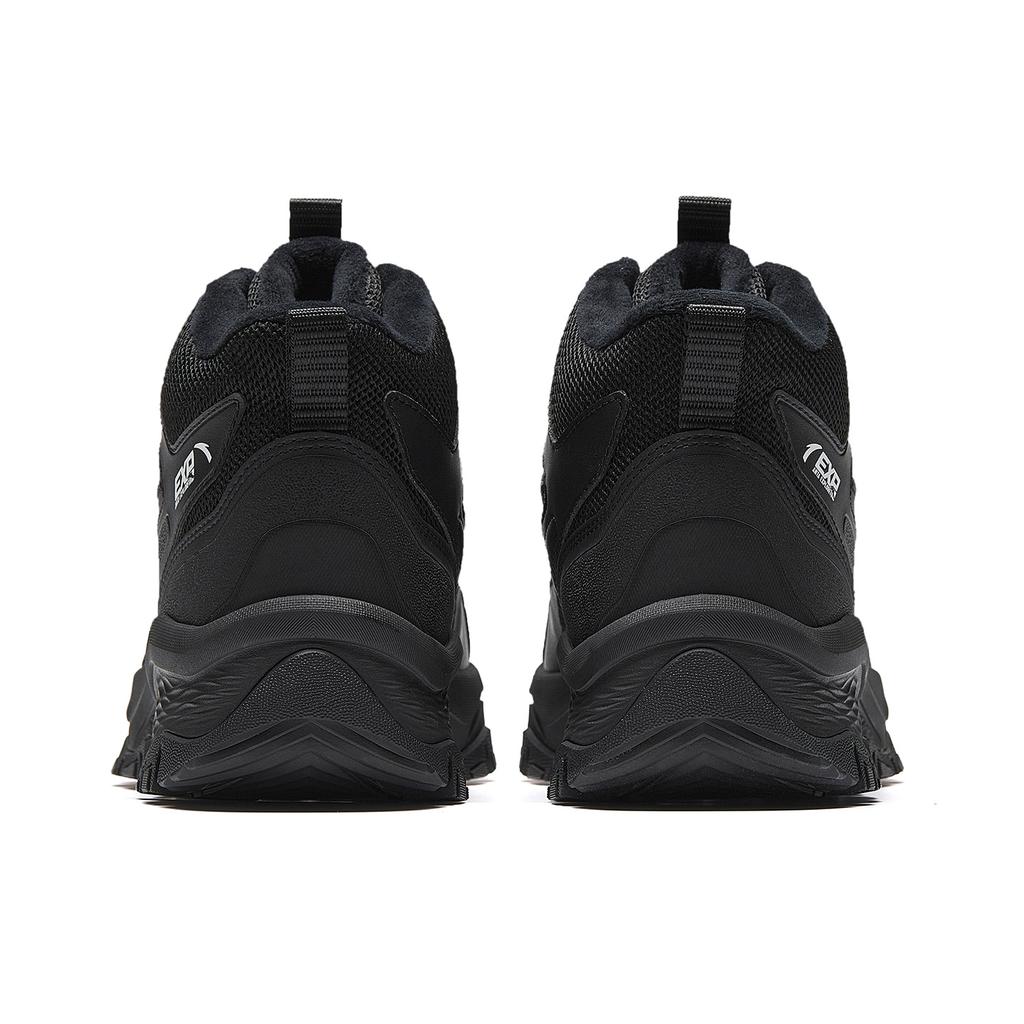 Anta Mountain Exploration Cushioning Abrasion Resistant Thermal High top Casual Shoes Men's Basic Black 912548925-4