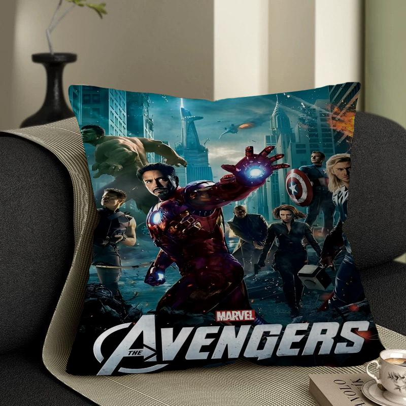 Marvel Wall Art Personalized Pillow Cover Kids Bedroom Wild Party Decor Pillowcase Kid Birthday Shower Gift
