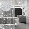 4pcs String Curtains for Doorways Glitter Beaded Curtains Door Sparkle Beads Curtain Open Closet Laundry Hanging Glisten Beads Window Girls