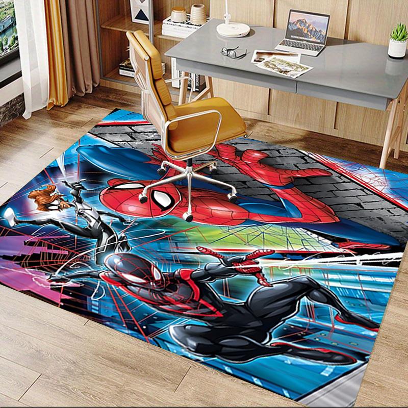 1pc Spiderman Spiderverse Carpet for Playroom Bedroom Living Room Sofa Home Decor,kids Game Area Rug Non-slip Floor Mat Y72880