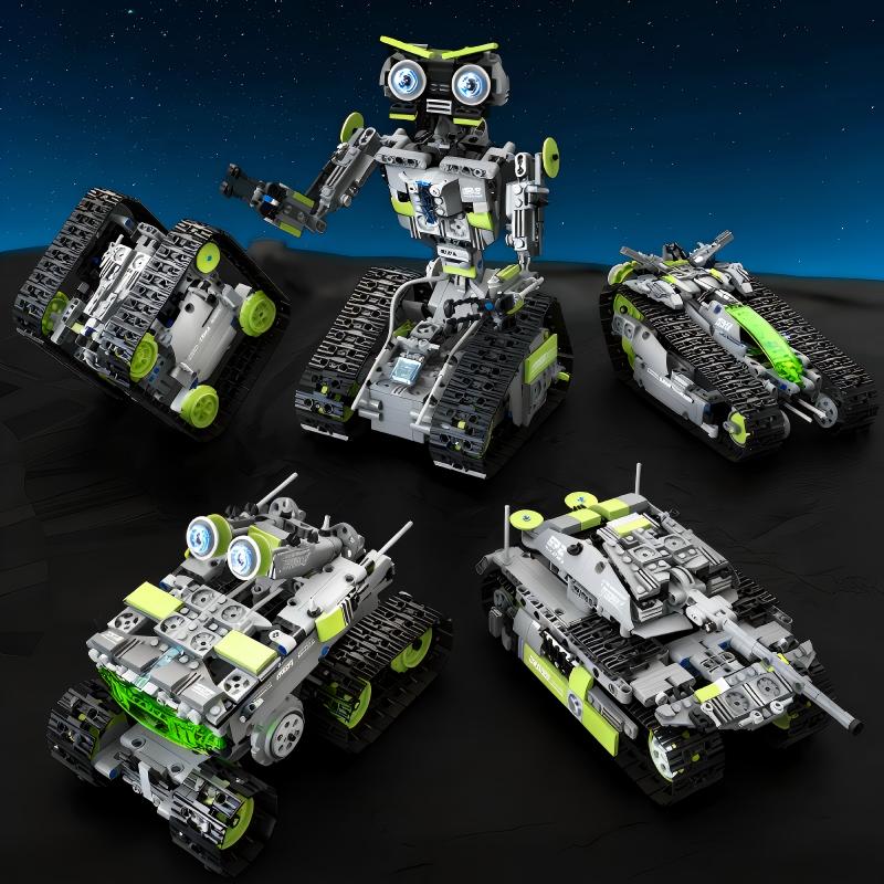 Programmable Remote Control Robot Children Toy Building Blocks Educational Assembly Puzzle Toys For Boys Kids Birthday Gifts