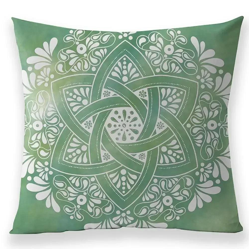 Bohemian Style Mandala Pillow Case Living Room Bedroom Seat Sofa Cushion Cover Home Decorating Linen Pillowcases 45*45 Cm