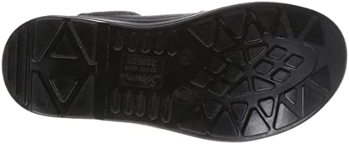 Simon Antistatische Sicherheitsstiefel, JIS-Standard, Bequem, Leicht, Gepolstert, Basic, Antistatisch, Schnürung, AW12, Schwarz, Größe 23,0 cm