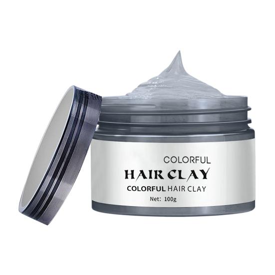 Crème de teinture capillaire jetable, 100ML, plantes naturelles colorées, lavable, sûre, pour hommes et femmes, coiffure instantanée, coloration temporaire, cire, boue