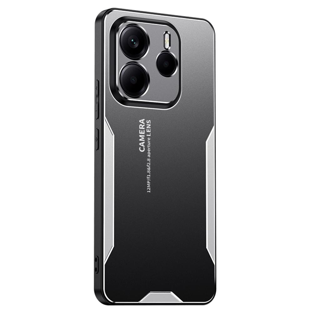 For Xiaomi Redmi Note 14 5G Telefondeksel Aluminiumslegering TPU PC Bakdeksel