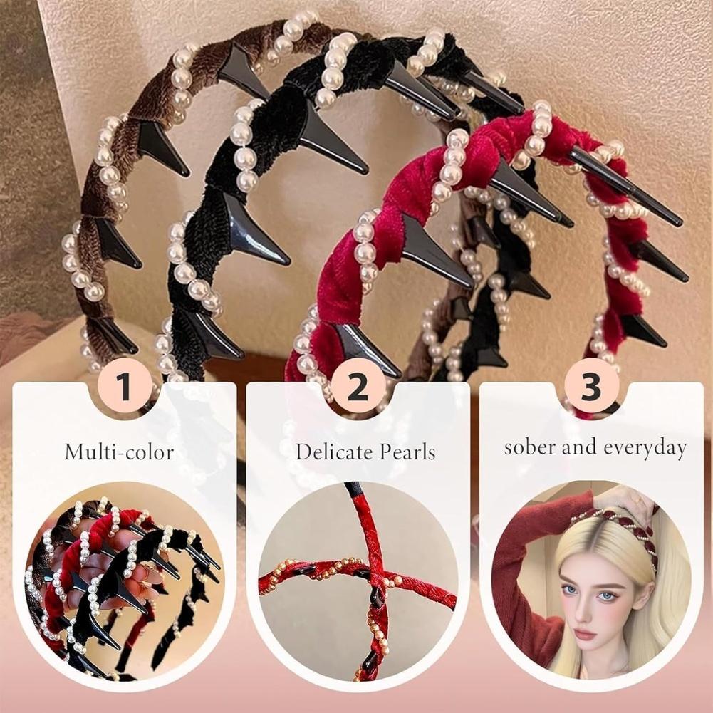Pearl Hair Accessory Elegant Hair Accessory Comfortable High Cranium Headband Accessory Attention-Grabbing Piece