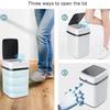 13L Smart Induction Kitchen Trash Can & Bathroom Touch Toilet Trash Can, Automatic & Convenient