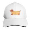 Hotdog Weiner Dog Baseball Cap Contrast Two Tone Brim Snapback Flat Bill Strapback Dad Hat