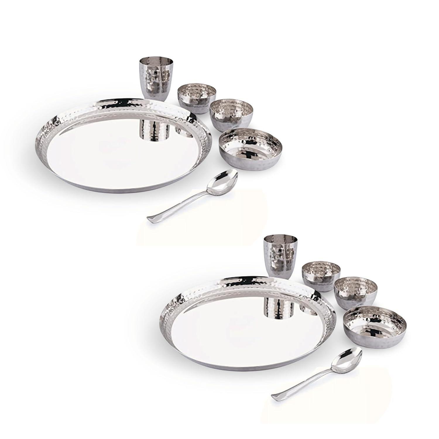 

Набор столовой посуды из нержавеющей стали толстого калибра | Набор тали из кованой вручную стали | Набор столовой посуды из нержавеющей стали для кухни | Набор тали для ужина