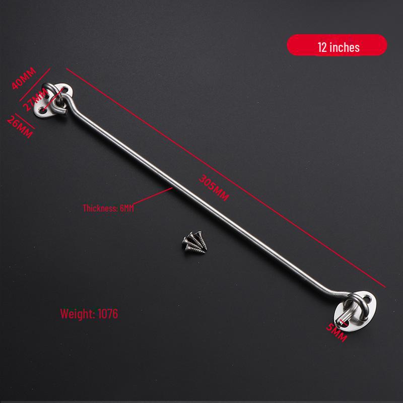 Wooden Window Windproof Stainless Steel Hook for Sliding Doors