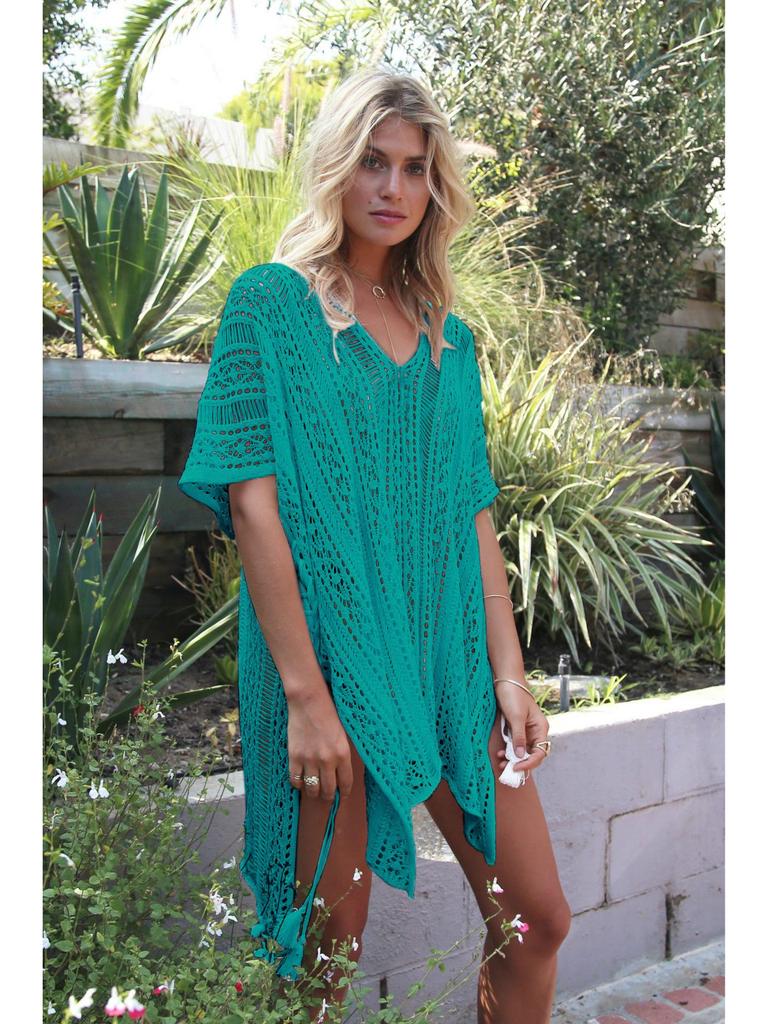 2023 Summer Women's Sun Protection Knit Beach Cover-Up Shirt