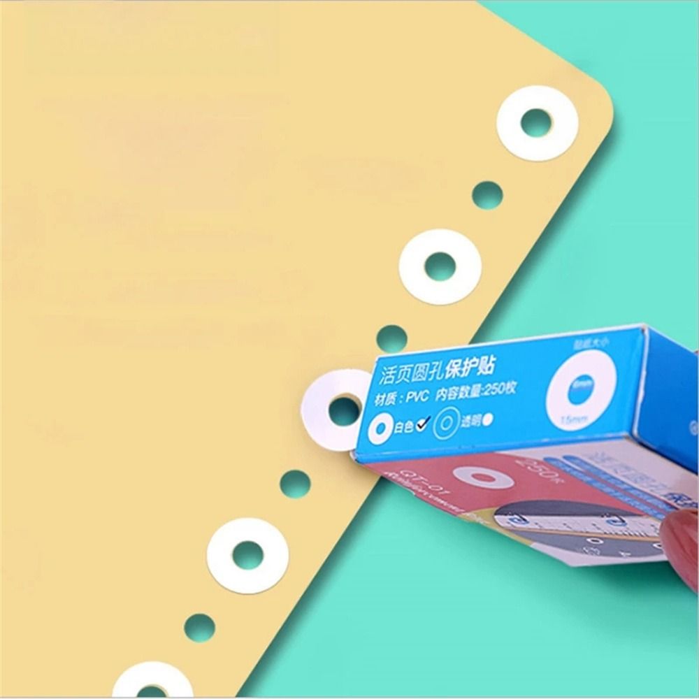 Leaf Student Binding Paper Sticker Hole Reinforcement Labels Hole Punch Protector Round Stickers
