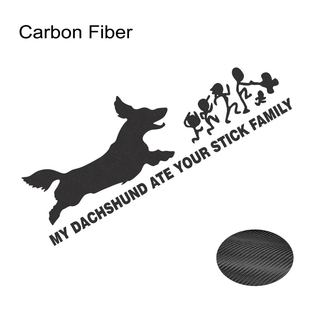 Car Sticker Creative Funny My Dachshund Ate Your Stick Family Stickers Waterproof Vinyl Decal Auto Exterior Decor Accessories