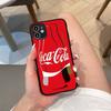 C-Coca C-cola Vintage Logo For IPhone 15 16 Pro Max 11 12 13 14 XS XR X Plus 16E Matte Translucent Phone Cover