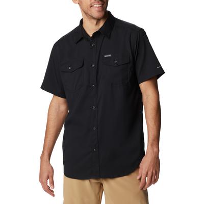 Utilizer II Solid Short Sleeve Shirt, Mens Black Shirt