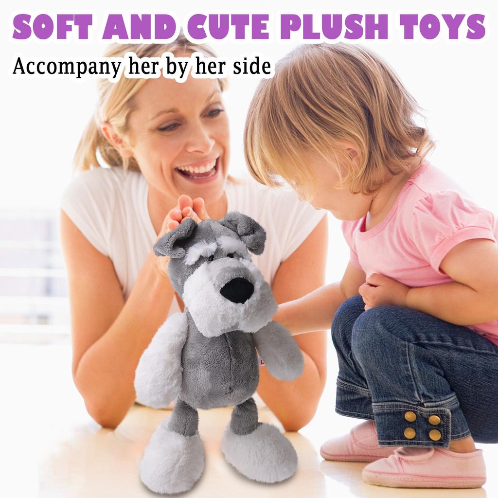 35/50cm Poodle Dog Plush Toy Doll Sleeping Soothing Toy