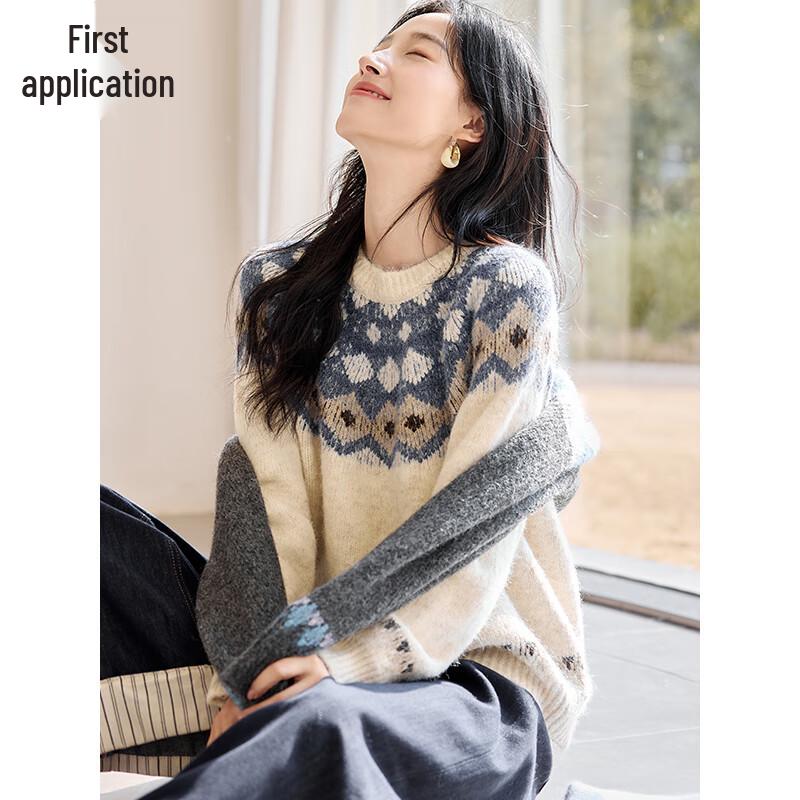 Women's Fair Isle Pattern Knitted Sweater
