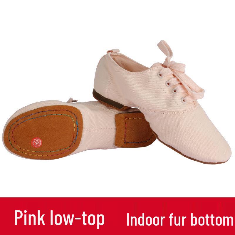 High-Top Jazz Dance Shoes for Men & Women, Canvas Soft Sole Low-Top Practice Shoes.