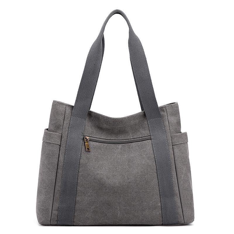 2025 Women's Large Canvas Tote: Fashionable, Artistic, and Simple Design with Single Shoulder Strap