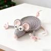 Hand Woven Knitted Cup Mat Funny Animal Drink Coaster Creative Water Cup Mat  Gift