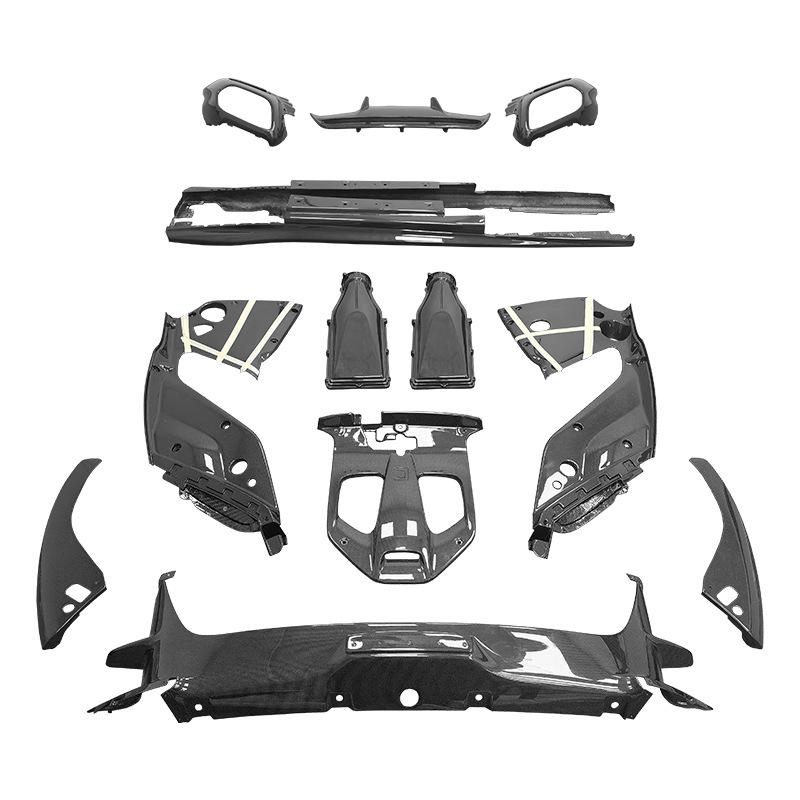 Ferrari 812 Carbon Fiber Body Kit: Front/Rear Splitter, Bumper Corners, Rear Lip, Engine Bay, Interior