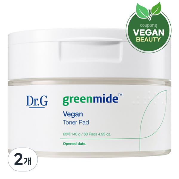 

Веганские тонер-подушечки Dr.G Green Mide, 2 шт., 140 г