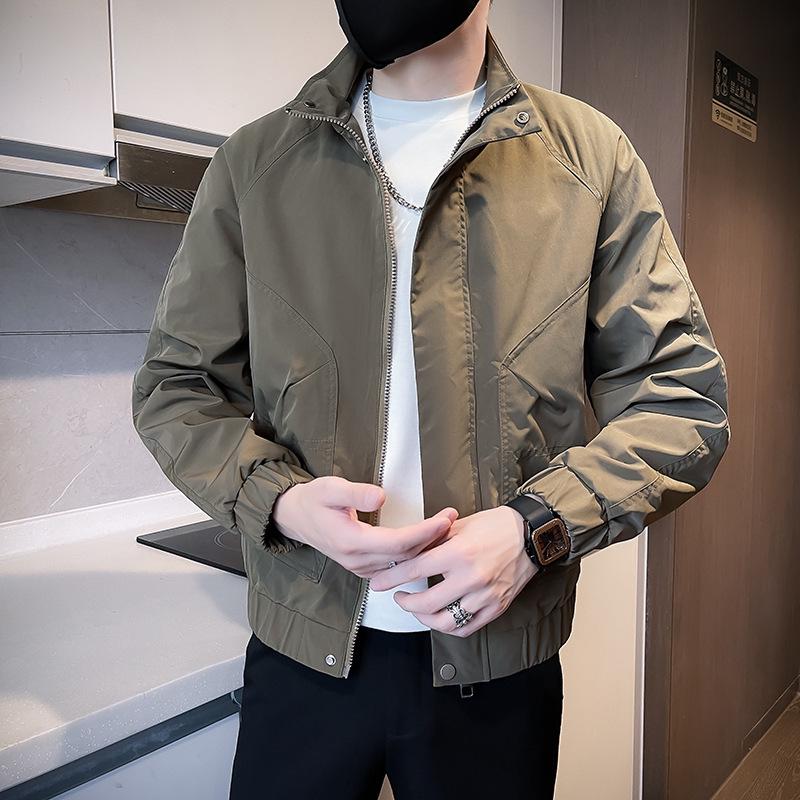 2025 Autumn Men's Trendy Korean Style Youth Jacket - Lightweight and Stylish