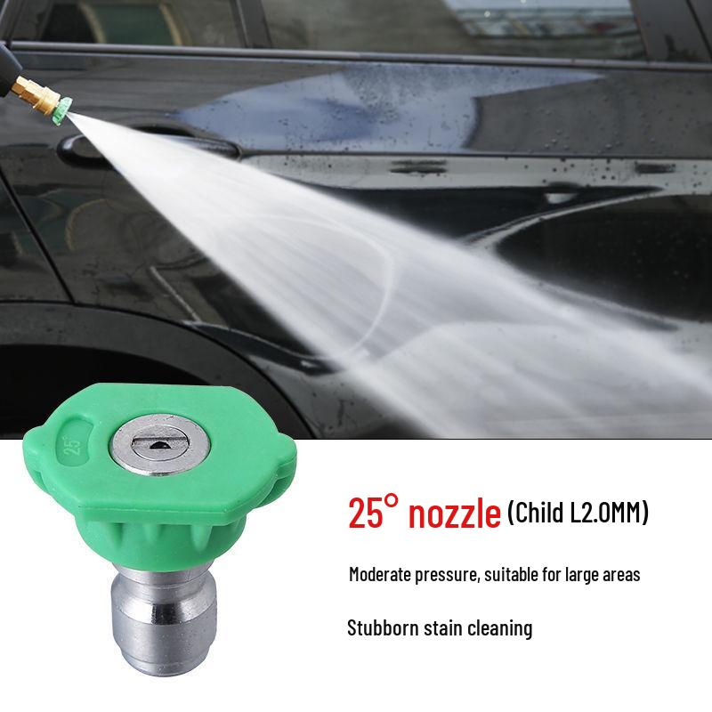 1/4 Ultra High Pressure Car Washer Nozzle: Quick-Connect Fan-Shaped Spray Attachment