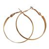 Les Trésors De Lily [R8048] - Gold 'Choreography' Hoop Earrings Ø 40 Mm 5 Mm