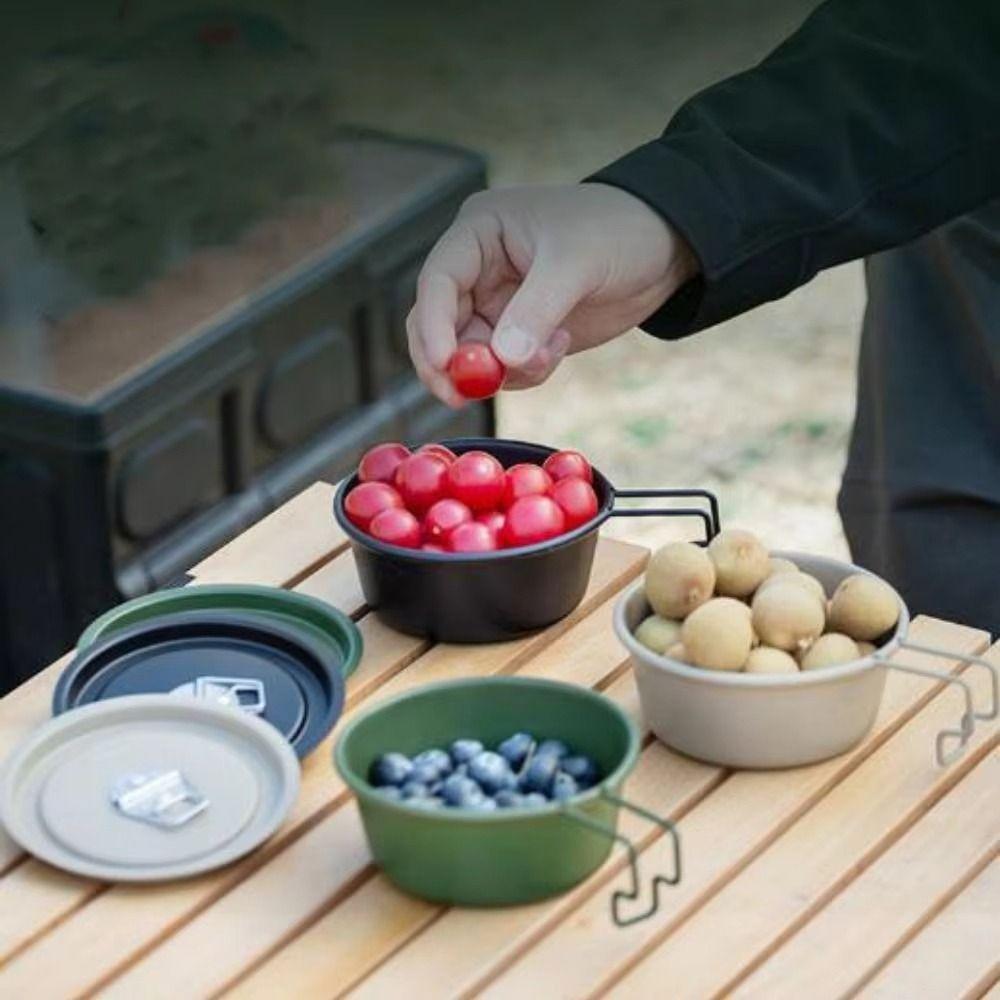 with Storage Bag Folding Snow Bowl Lightweight Portable Picnic Bowl Camping Bowl  Outdoor Travel