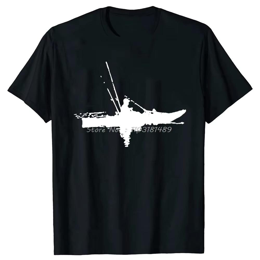 Kayaking Lover My Heartbeat Is A Kayak Vintage Color T Shirt for Men New Tops Tees  Male T Shirt Simple Style Short Sleeve