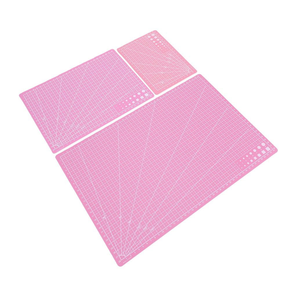 3Pcs 3 Size Cutting Mat, Non Slip PVC Scrapbook Fabric Sewing Tool for Craft