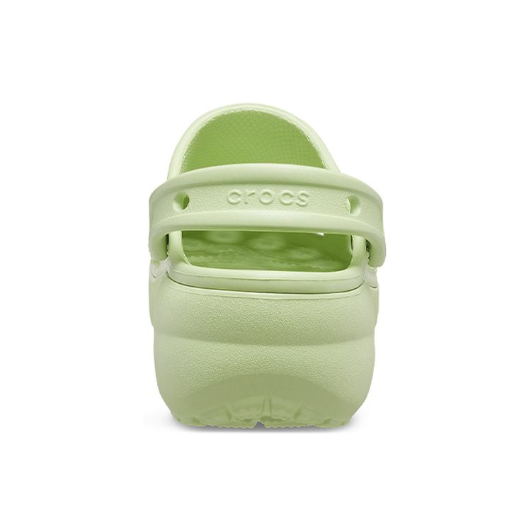 Crocs קלאסיק פלטפורמה סאבוט חרדל (נשים) נעלי ספורט לנשים ירוק סלרי 206750-335