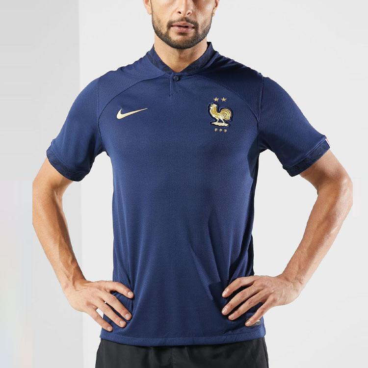 Nike France World Cup Home Shirt Blue Men Tops DN0690-410