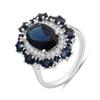 Silver Ring with Nano Sapphire, Item Weight 4.68 G (2205975)
