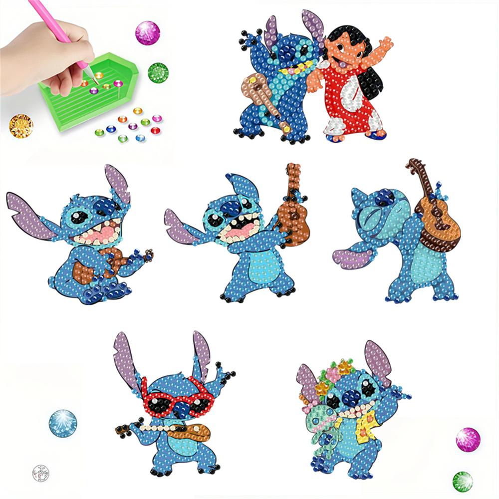 

6 шт. Серия сценических выступлений Алмазное искусство Магнит на холодильник Алмазная живопись Магнит на холодильник Алмазная живопись Магнит на холодильник для взрослых Начинающих