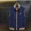 Men's Trendy Lightweight Luxury Sleeveless Zipper Vest: High-End Comfort with Simple, Solid Color Design