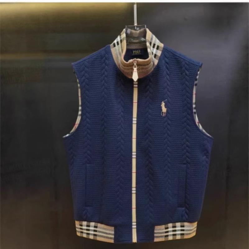 Men's Trendy Lightweight Luxury Sleeveless Zipper Vest: High-End Comfort with Simple, Solid Color Design
