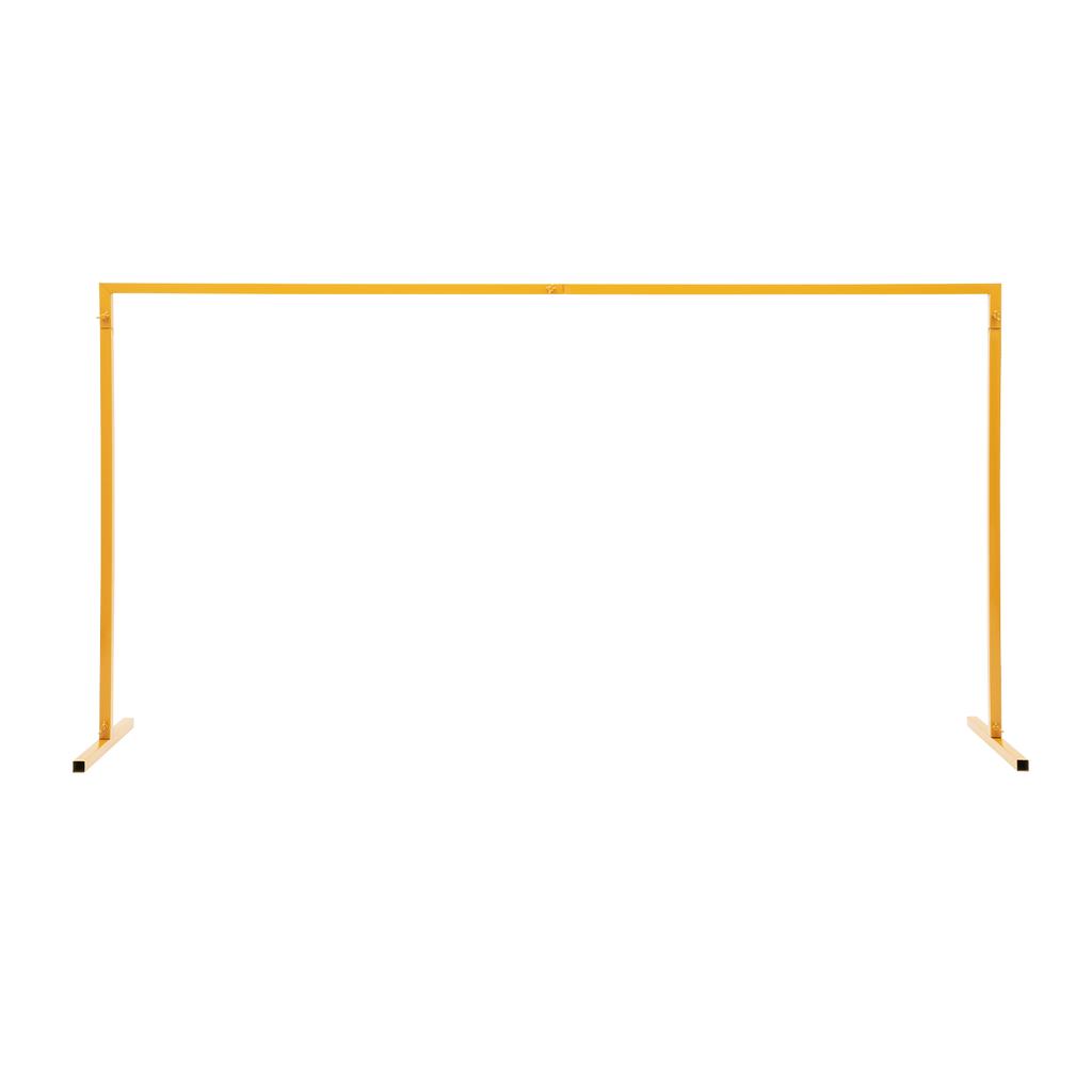 6.6x6.6FT Square Metal Wedding Arch Stand Flower Balloon Arch Stand Backdrop Frame Height Adjustable for Ceremony Party Decor