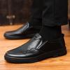 Autumn foot cover daily casual shoes comfortable soft sole one pedal flat sole middle-aged and elderly leather shoes