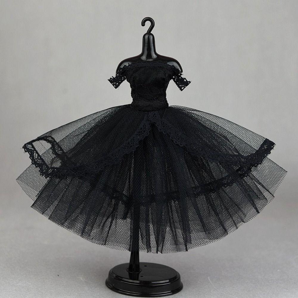 Dress Up Doll Dress Evening Party Doll Princess Dress Fashion Lace Dolls Clothes  DIY Toy