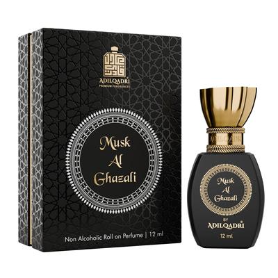 Musk Al Ghazali Roll-on Attar for Men & Women | Long-Lasting Musky Non-Alcoholic Fragrance | Ideal for Special Occasions & Gifting | 12ML
