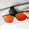 1pc Car Sunshade Fashion Glasses Frame Clip-PU Leather,Secure Magnetic Closure,Scratch Free Design,Easy One Hand Operation